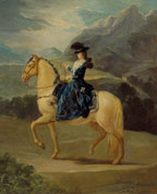 María Teresa de Vallabriga a caballo