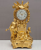 Reloj de sobremesa, Alegoría de las artes