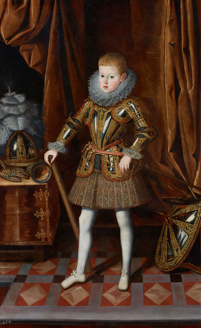 Felipe (IV), Príncipe de Asturias, a la edad de siete años