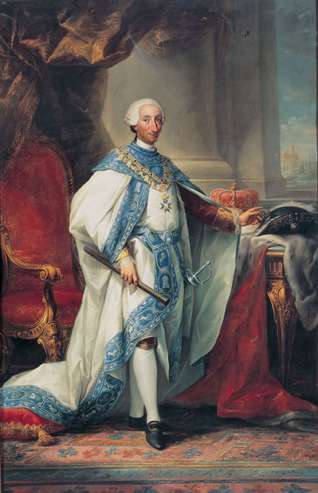 Carlos III como gran maestre de su Orden 