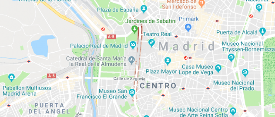 Cómo llegar a la calle de Bailén, Madrid